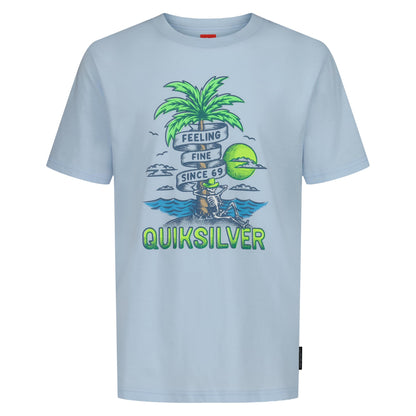 Quiksilver Boys' Short Sleeve Screen Print Graphic T-Shirt, Soft & Comfortable, Regular Fit