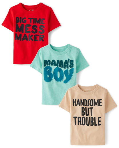 The Children's Place Baby Boys' Graphic T-Shirts (3-Pack)