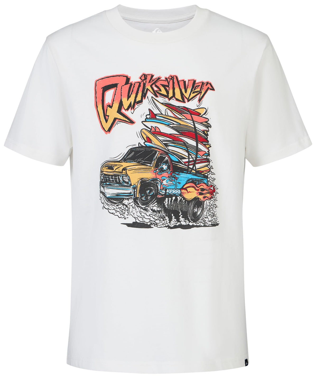 Quiksilver Boys' Short Sleeve Screen Print Graphic T-Shirt, Soft & Comfortable, Regular Fit