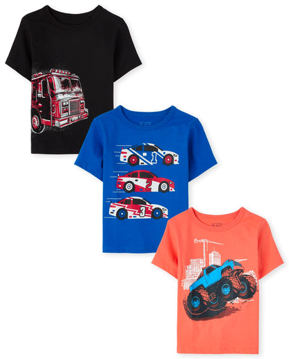 The Children's Place Baby Boys' Graphic T-Shirts (3-Pack)