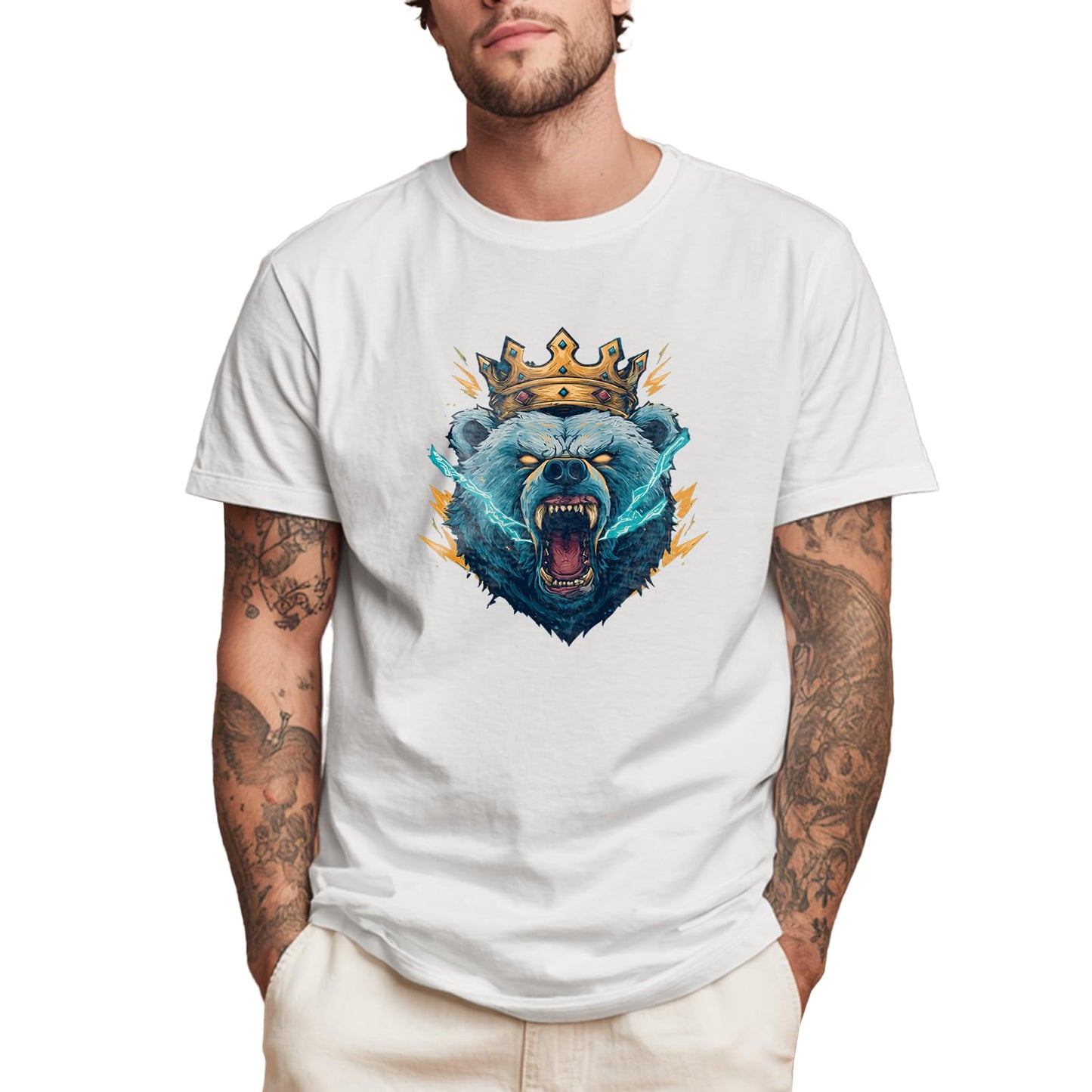 domirica Men's Solid 100% Cotton Graphic Short Sleeve Crewneck Big and Tall Summer Breathable Quick Dry Gym Casual Top