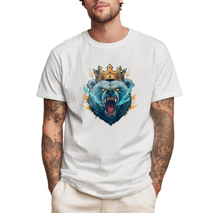 domirica Men's Solid 100% Cotton Graphic Short Sleeve Crewneck Big and Tall Summer Breathable Quick Dry Gym Casual Top