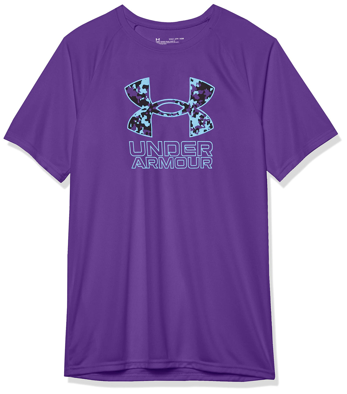 Under Armour Boys' Tech Hybrid Printed Fill Short-Sleeve T-Shirt