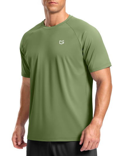 G Gradual Men's Athletic Workout T-Shirts Moisture Wicking Cooling Running Shirts Short Sleeve Performance Tee for Gym Tennis