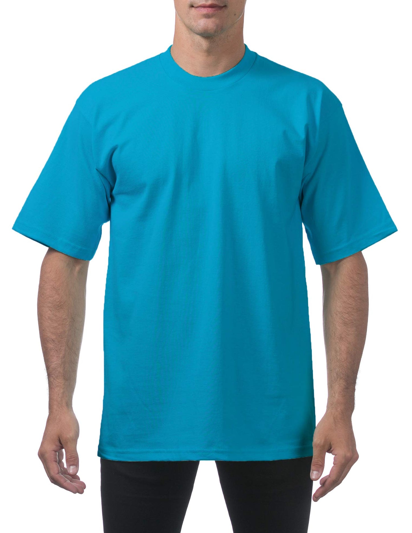 Pro Club Men's Heavyweight Cotton Short Sleeve Crew Neck T-Shirt