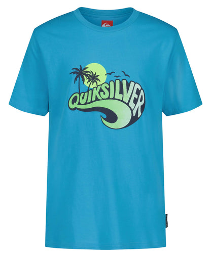 Quiksilver Boys' Short Sleeve Screen Print Graphic T-Shirt, Soft & Comfortable, Regular Fit