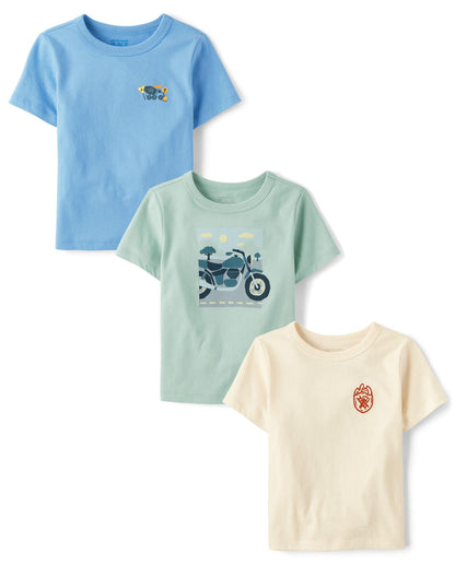 The Children's Place Baby Boys' Graphic T-Shirts (3-Pack)
