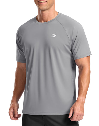 G Gradual Men's Athletic Workout T-Shirts Moisture Wicking Cooling Running Shirts Short Sleeve Performance Tee for Gym Tennis