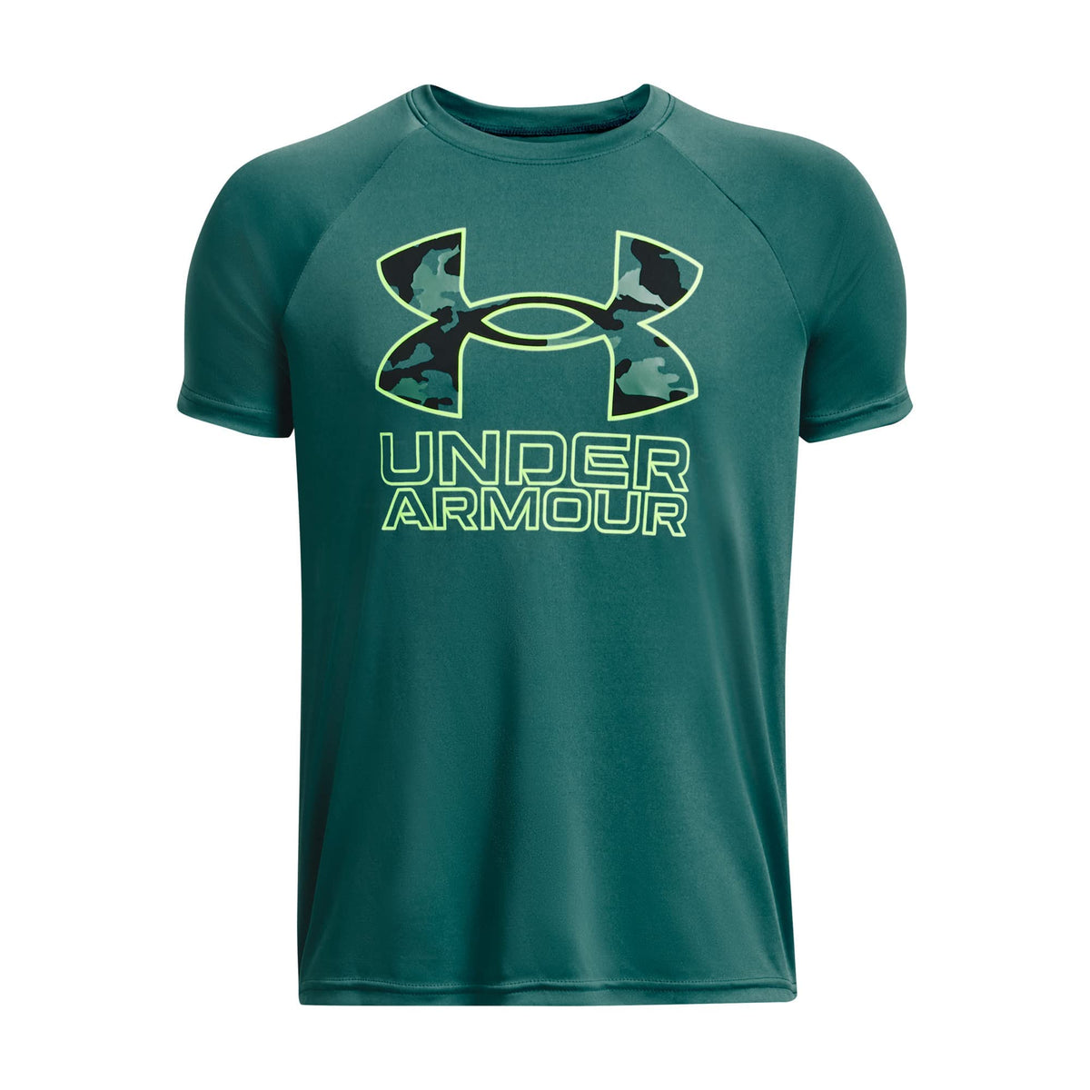 Under Armour Boys' Tech Hybrid Printed Fill Short-Sleeve T-Shirt