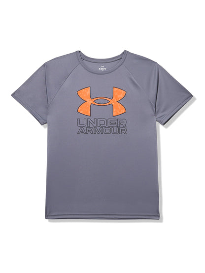 Under Armour Boys' Tech Hybrid Printed Fill Short-Sleeve T-Shirt