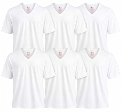 Hanes Men's Undershirts T-Shirt Pack, V-Neck Cotton Tees for Men, Moisture-Wicking, Odor Control, White Multi-Pack