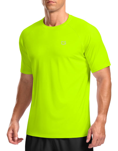 G Gradual Men's Athletic Workout T-Shirts Moisture Wicking Cooling Running Shirts Short Sleeve Performance Tee for Gym Tennis