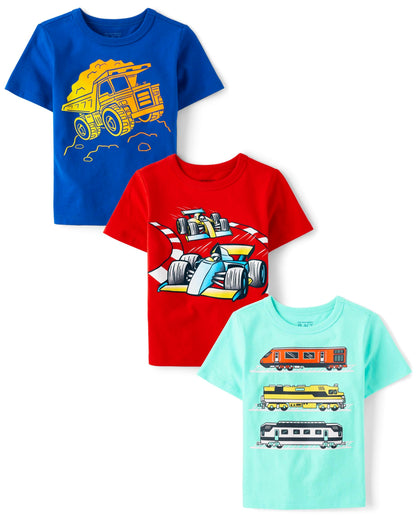 The Children's Place Baby Boys' Graphic T-Shirts (3-Pack)