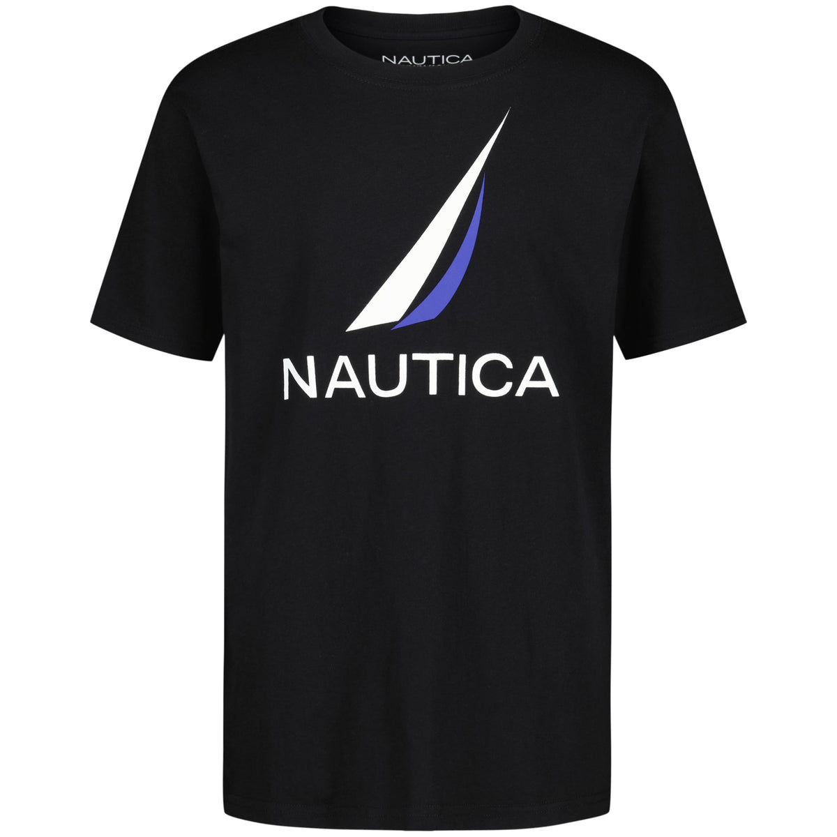 Nautica Boys' Short Sleeve J-Class Logo Crew Neck T-Shirt, Soft, Comfortable, Relaxed Fit