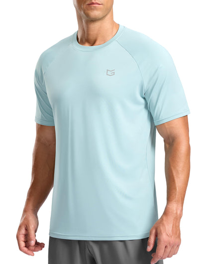 G Gradual Men's Athletic Workout T-Shirts Moisture Wicking Cooling Running Shirts Short Sleeve Performance Tee for Gym Tennis