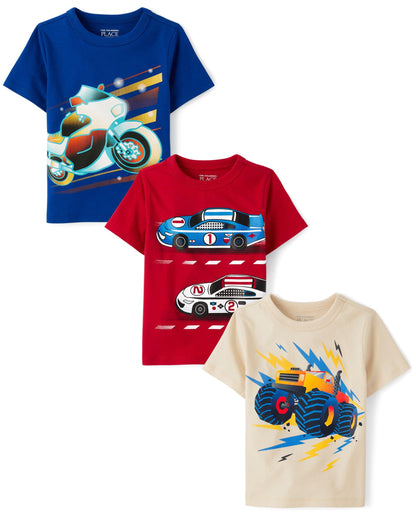 The Children's Place Baby Boys' Graphic T-Shirts (3-Pack)
