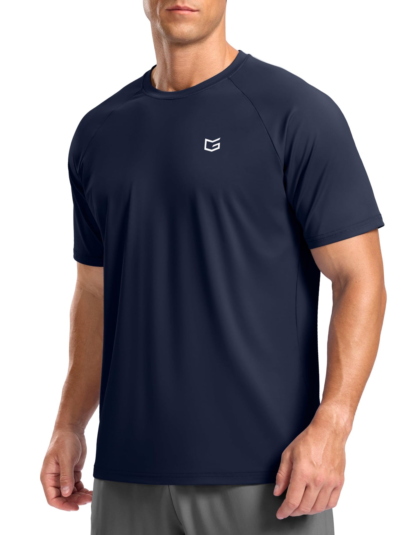 G Gradual Men's Athletic Workout T-Shirts Moisture Wicking Cooling Running Shirts Short Sleeve Performance Tee for Gym Tennis