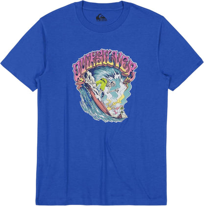 Quiksilver Boys' Short Sleeve Screen Print Graphic T-Shirt, Soft & Comfortable, Regular Fit