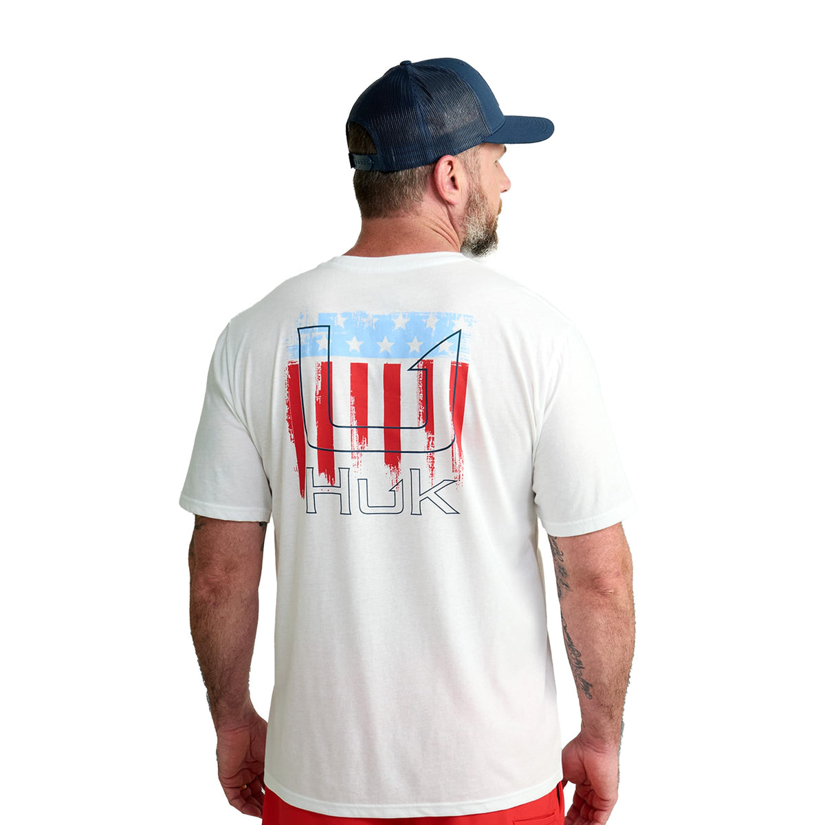 HUK Mens Fishing Graphic Tee, Performance Short Sleeve, Quick-Dry