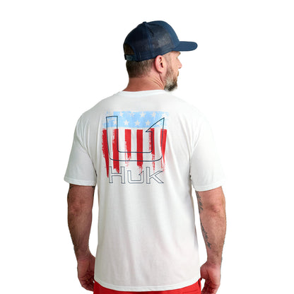 HUK Mens Fishing Graphic Tee, Performance Short Sleeve, Quick-Dry