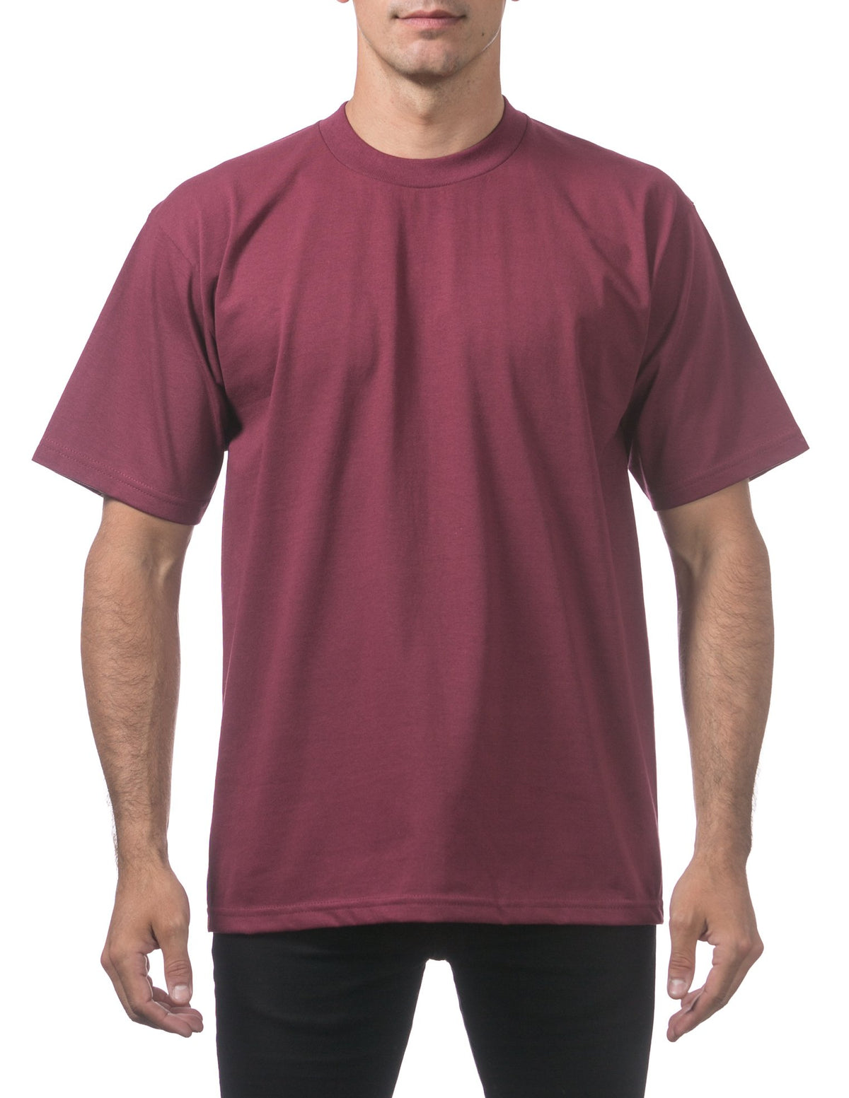 Pro Club Men's Heavyweight Cotton Short Sleeve Crew Neck T-Shirt