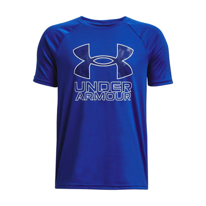 Under Armour Boys' Tech Hybrid Printed Fill Short-Sleeve T-Shirt