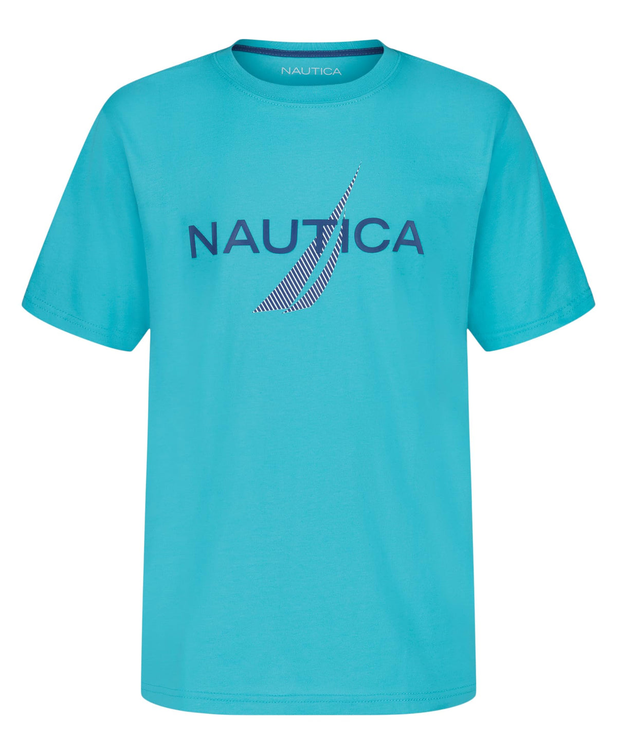 Nautica Boys' Short Sleeve J-Class Logo Crew Neck T-Shirt, Soft, Comfortable, Relaxed Fit