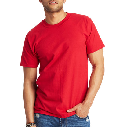 Hanes Men's Beefy-T T-Shirt, Heavyweight Cotton T-Shirts for Men, 1 or 2 Pack, Men's Tees (Tall