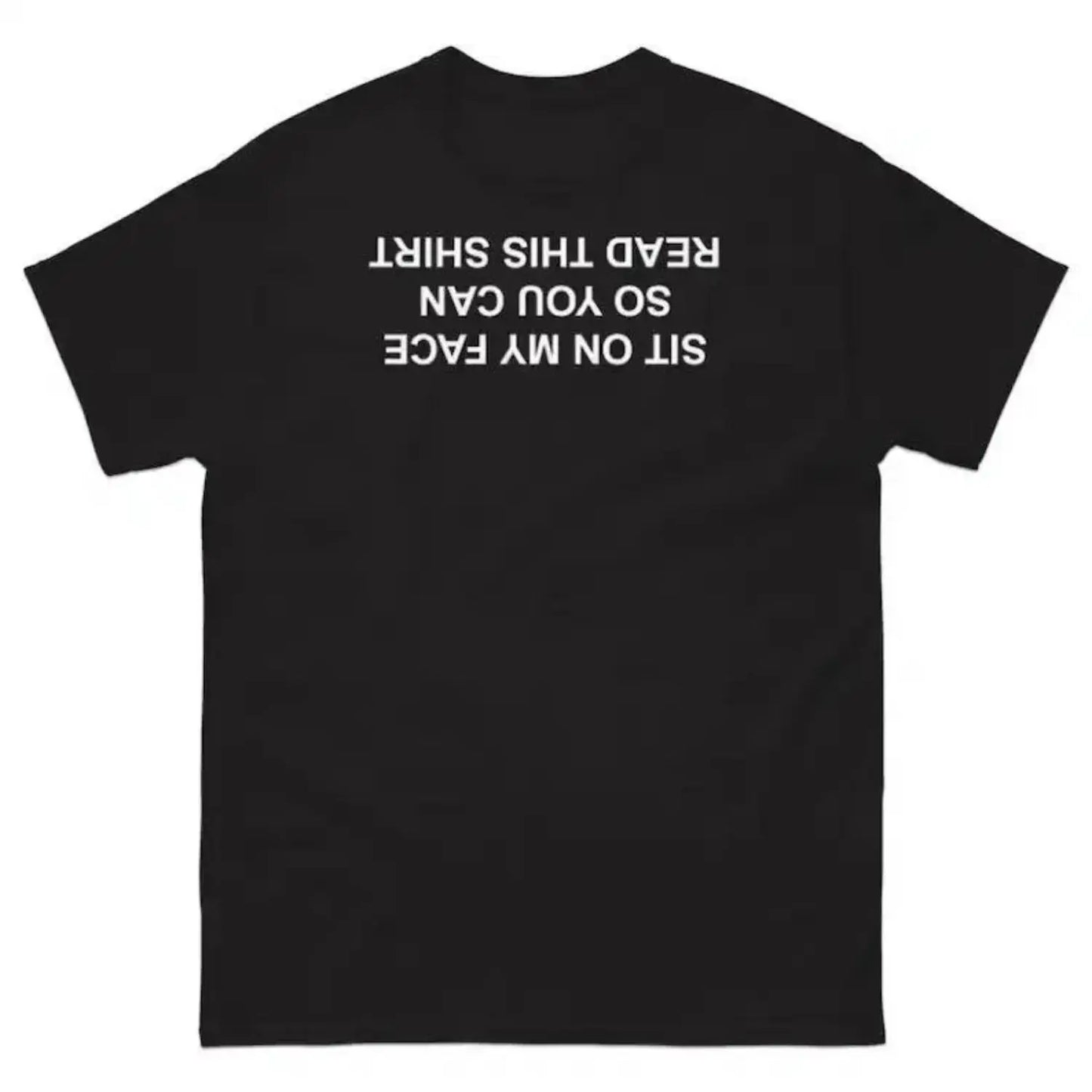 Sit On My Face So You Can Read This T-Shirt, Adult funny T-shirt, Gift for Woman and Man