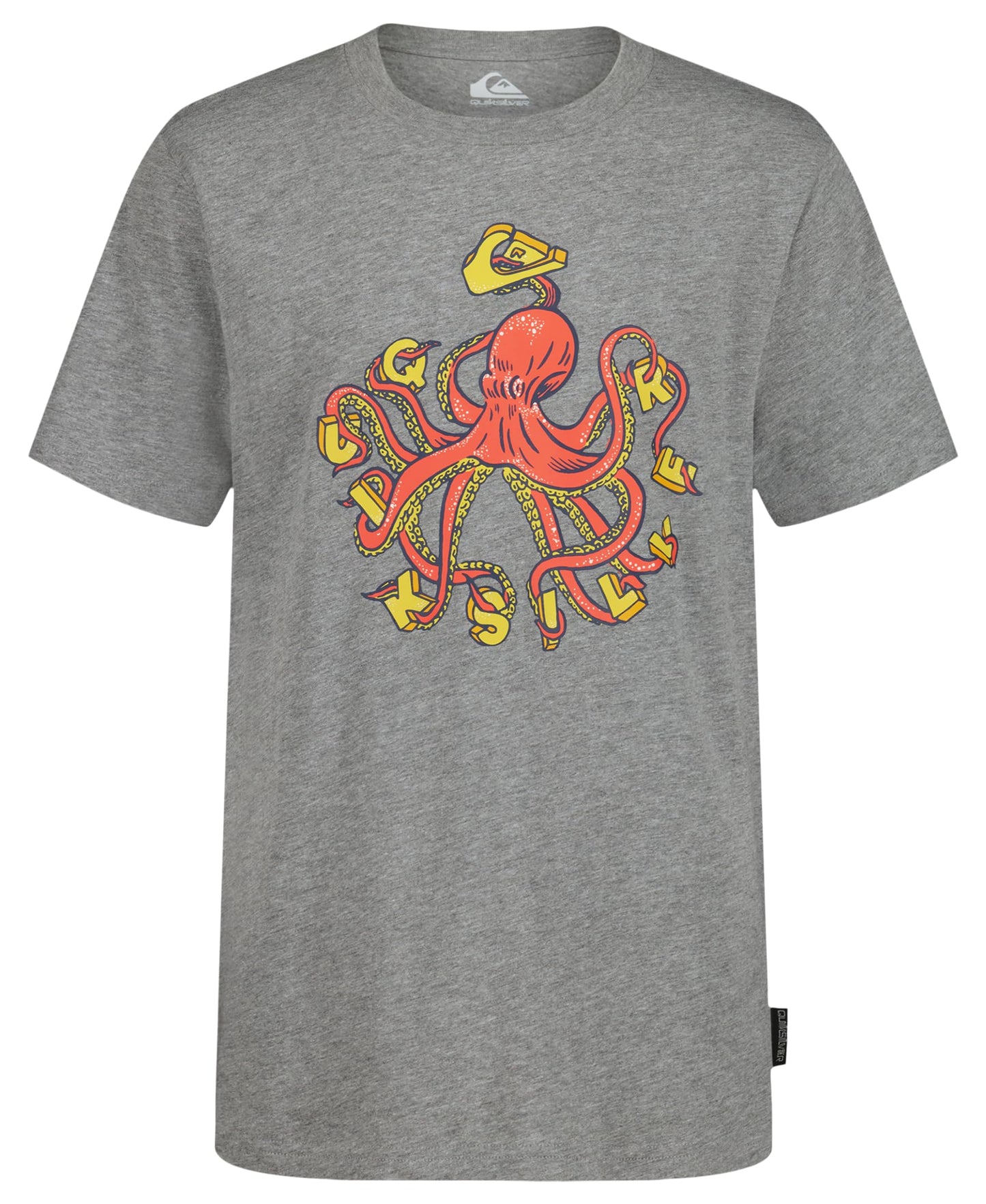 Quiksilver Boys' Short Sleeve Screen Print Graphic T-Shirt, Soft & Comfortable, Regular Fit