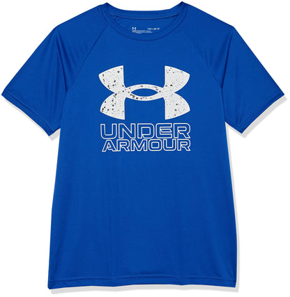 Under Armour Boys' Tech Hybrid Printed Fill Short-Sleeve T-Shirt