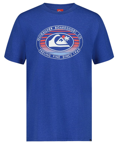 Quiksilver Boys' Short Sleeve Screen Print Graphic T-Shirt, Soft & Comfortable, Regular Fit