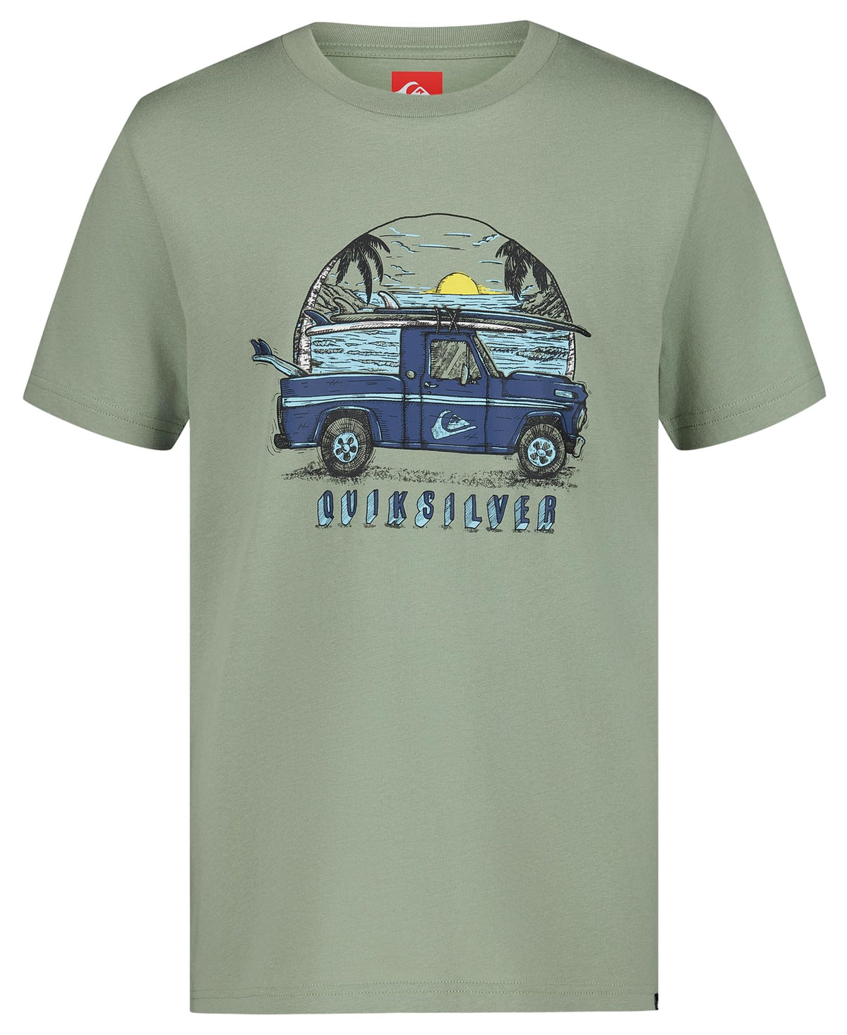 Quiksilver Boys' Short Sleeve Screen Print Graphic T-Shirt, Soft & Comfortable, Regular Fit