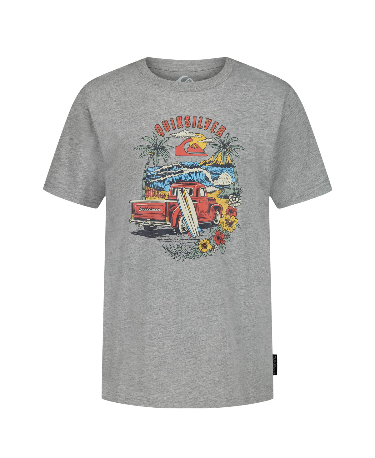 Quiksilver Boys' Short Sleeve Screen Print Graphic T-Shirt, Soft & Comfortable, Regular Fit