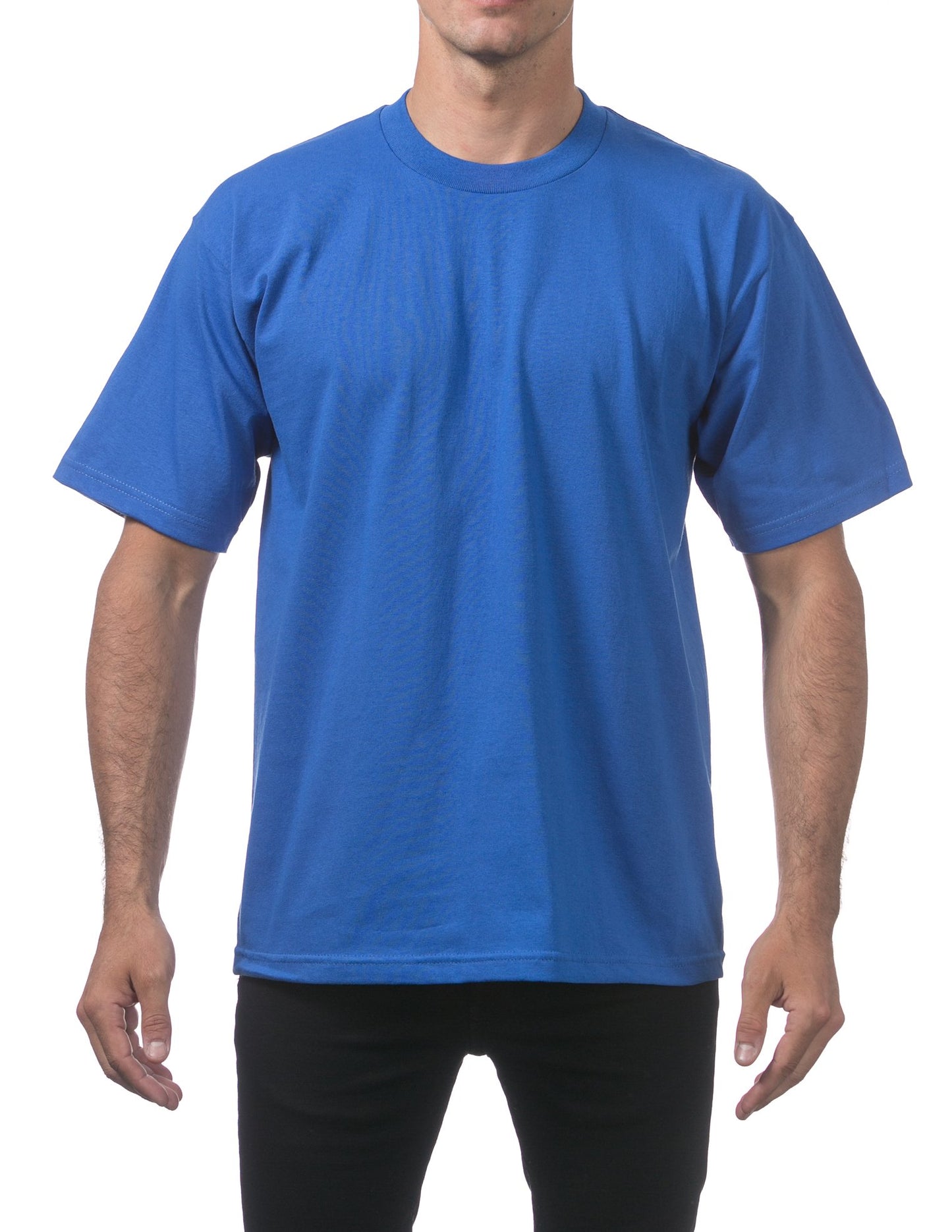 Pro Club Men's Heavyweight Cotton Short Sleeve Crew Neck T-Shirt