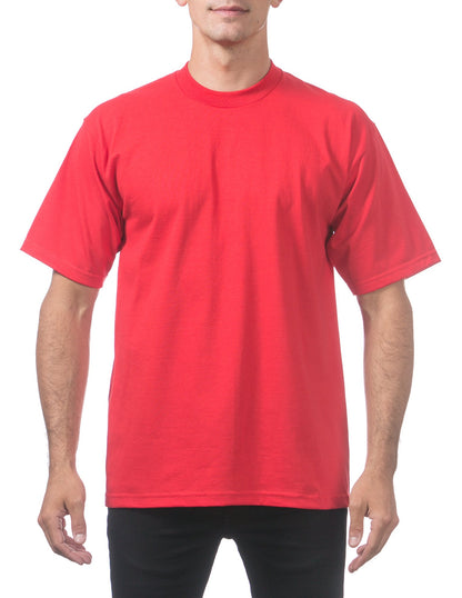 Pro Club Men's Heavyweight Cotton Short Sleeve Crew Neck T-Shirt