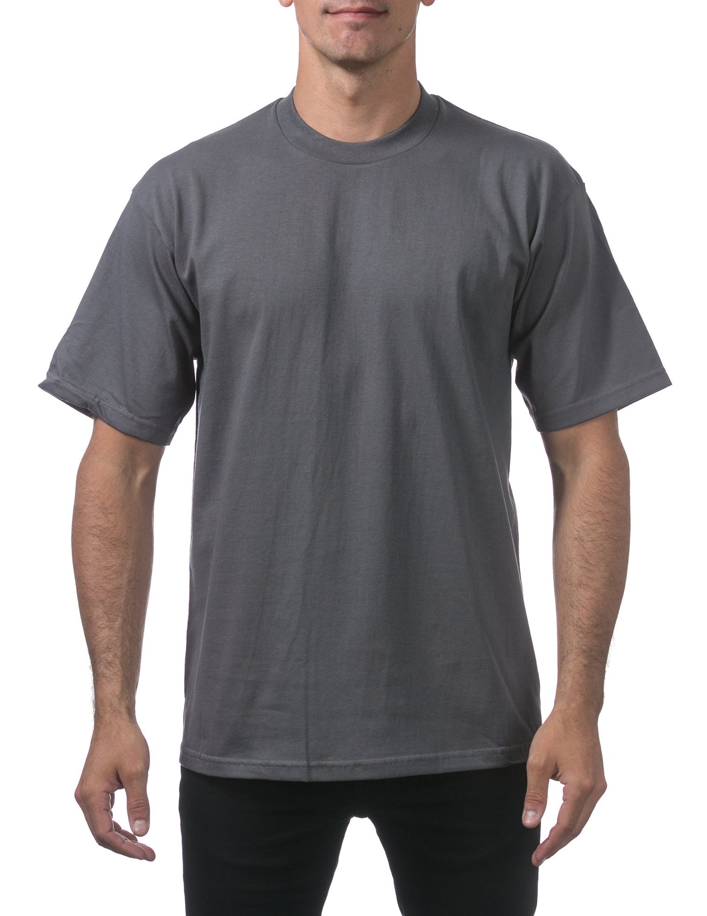 Pro Club Men's Heavyweight Cotton Short Sleeve Crew Neck T-Shirt