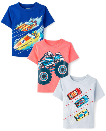 The Children's Place Baby Boys' Graphic T-Shirts (3-Pack)