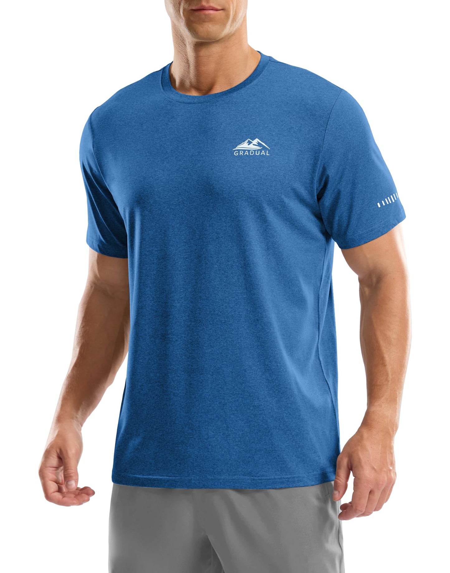 Men's UPF 50+ Sun Protection Dry Fit Workout T-Shirts Rash Guard Swim Shirts Moisture Wicking Tee for Athletic, Beach, Hiking