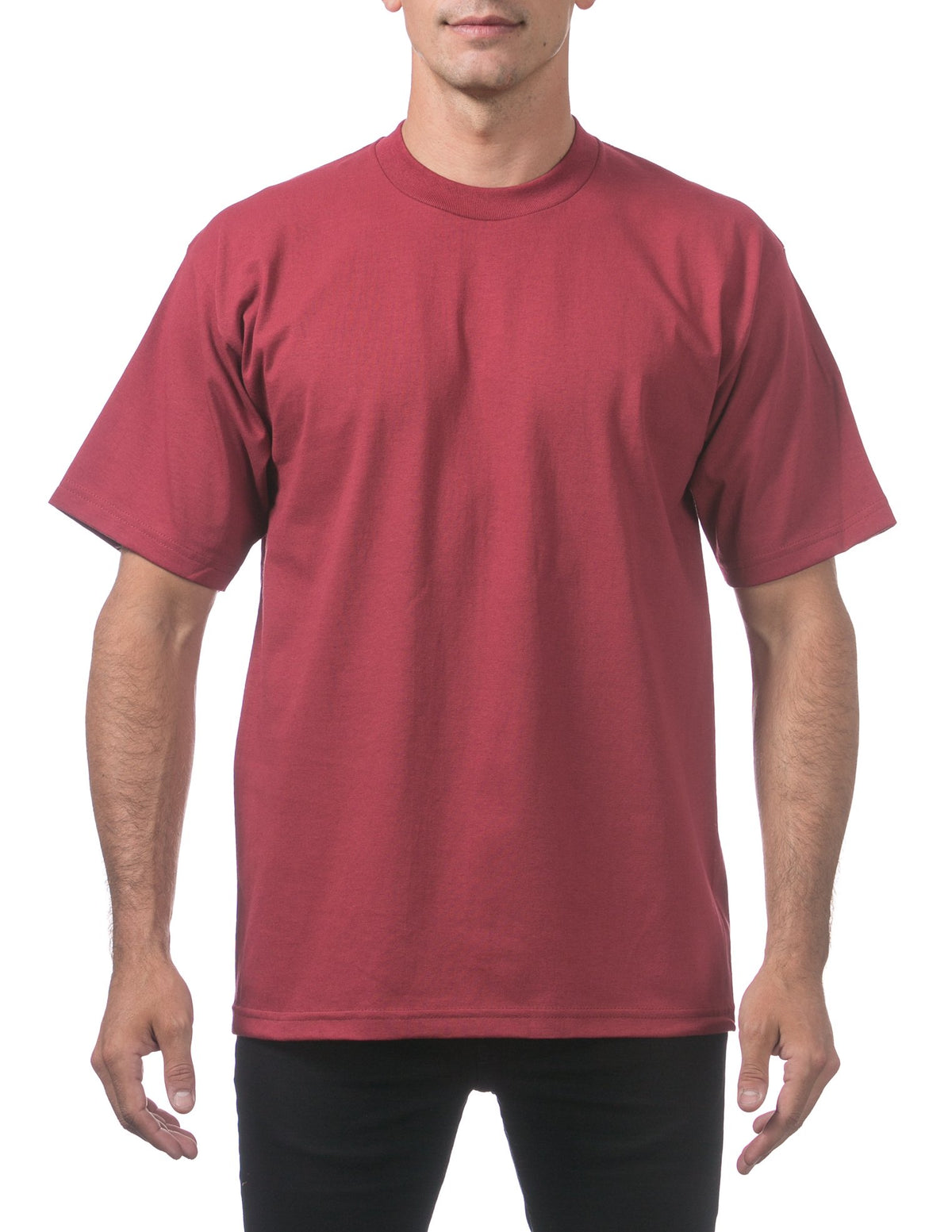 Pro Club Men's Heavyweight Cotton Short Sleeve Crew Neck T-Shirt