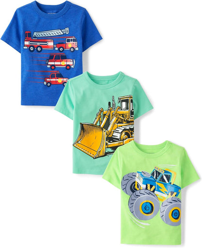 The Children's Place Baby Boys' Graphic T-Shirts (3-Pack)