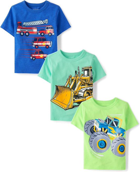 The Children's Place Baby Boys' Graphic T-Shirts (3-Pack)