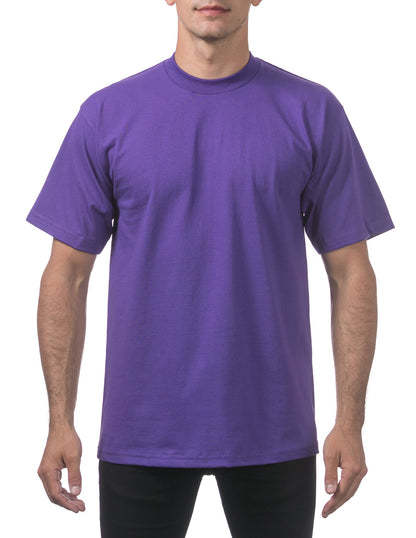 Pro Club Men's Heavyweight Cotton Short Sleeve Crew Neck T-Shirt