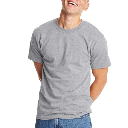 Hanes Men's Beefy-T T-Shirt, Heavyweight Cotton T-Shirts for Men, 1 or 2 Pack, Men's Tees (Tall