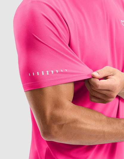 Men's Workout Breathable Grid T-Shirts Dry Fit UPF 50+ Sun Shirts Lightweight Cooling Tee for Athletic, Running, Hiking
