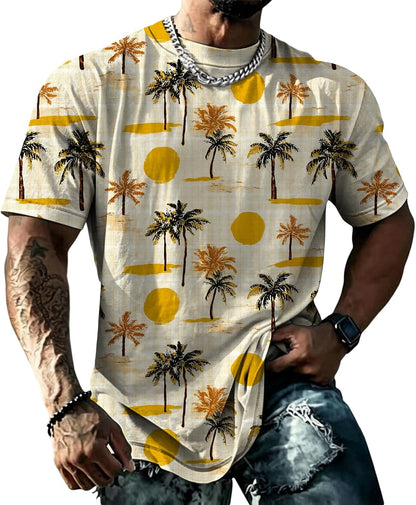 domirica Mens Muscle Fit Short Sleeve T Shirts Gym Workout Crewneck Novelty Print Quick Dry Athletic Shirt