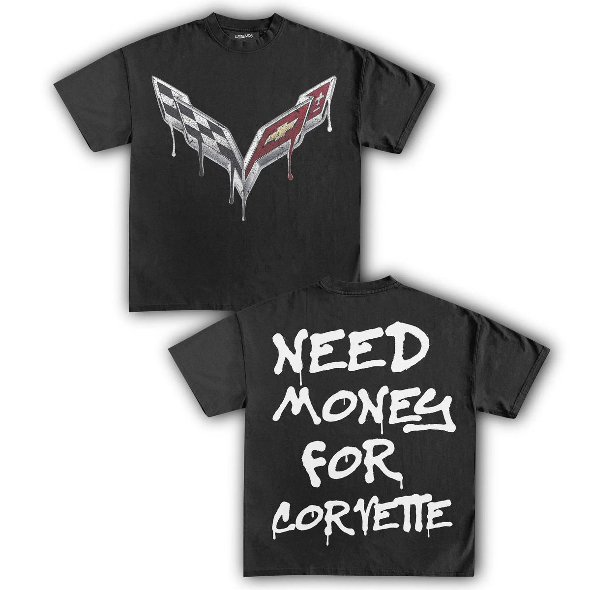 NEED MONEY FOR CORVETTE TEE Super cool T-shirt Casual
