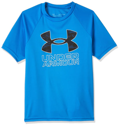 Under Armour Boys' Tech Hybrid Printed Fill Short-Sleeve T-Shirt
