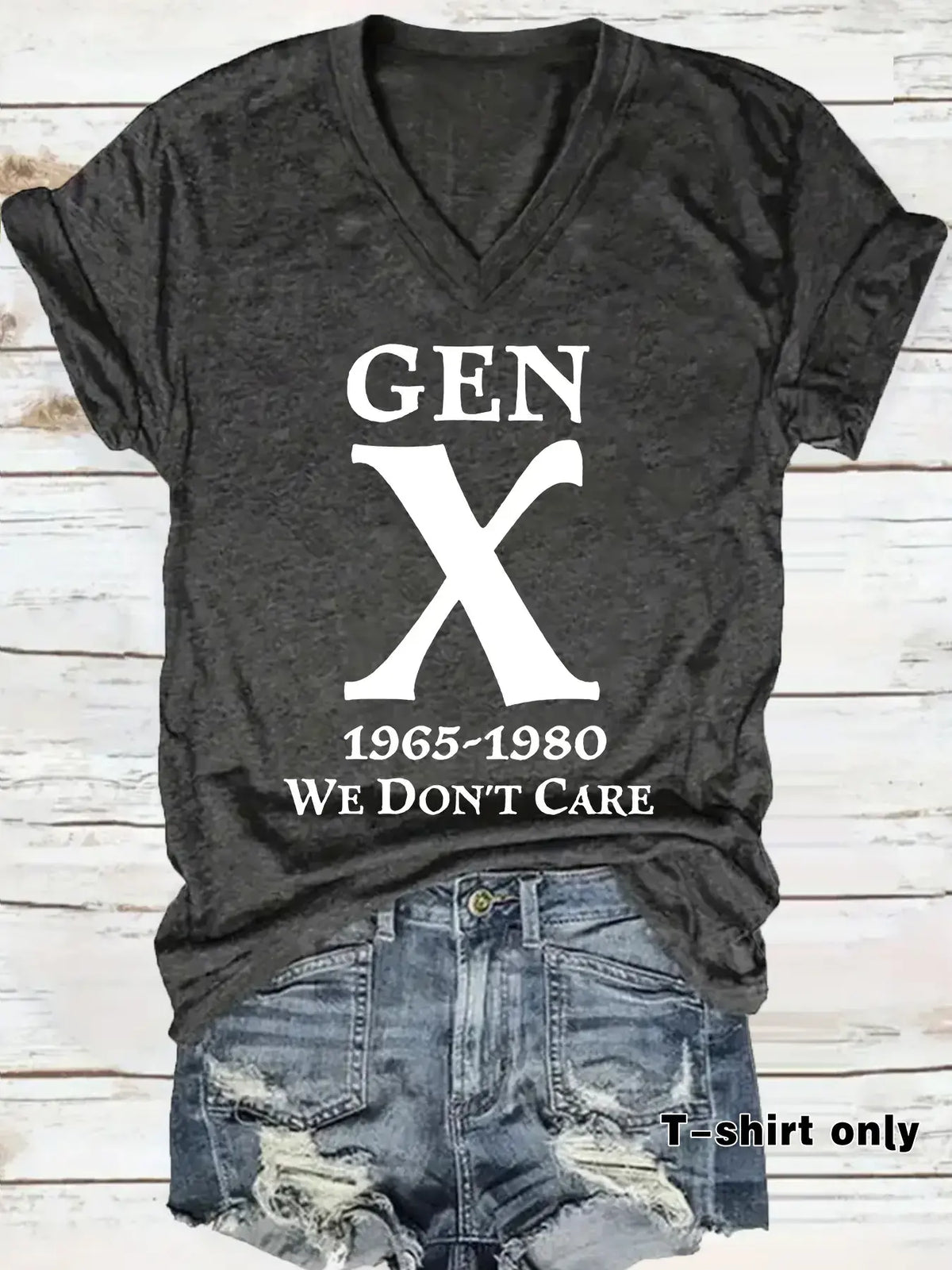 Women's Summer Casual Loose-Fitting V Neck Short Sleeve T-Shirt, Womenswear, Trendy Tee, Comfortable Breathable Fabric, Perfect for Daily Wear, S-XXL, Streetwear