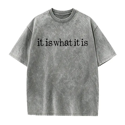Women's Trendy Printed Retro Washed T-Shirt - 230g Thick, Retro Street Style Crew Neck Short Sleeve, Machine Washable, Perfect for Spring/Summer Casual Wear, Unique Loose Fit Women's T-Shirt